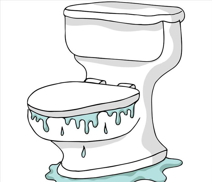 Drawing of a toilet